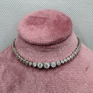 🫧💎 Milk & Rose Bubble Gem Bracelet Sterling Silver Sz 6.5”